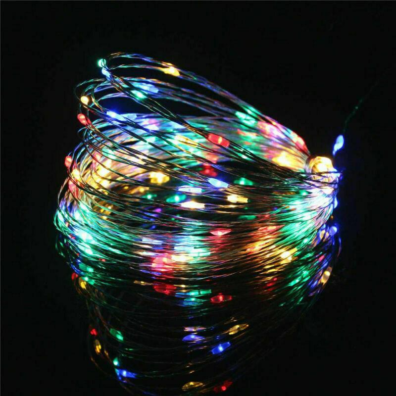 20 Multi Coloured LED String Fairy Lights Battery Home Twinkle Decor Party Christmas Garden