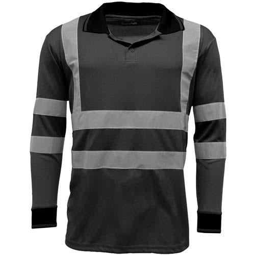 Hi Vis Long Sleeve Polo Shirt - Giftexonline