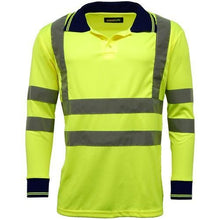 Load image into Gallery viewer, Hi Vis Long Sleeve Polo Shirt - Giftexonline
