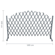 Load image into Gallery viewer, vidaXL Trellis Fence Solid Firwood 5.9&#39;x3.3&#39; Gray
