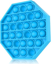 Load image into Gallery viewer, Push Pop Bubble  Stress Relief Fidget  Octagon Blue
