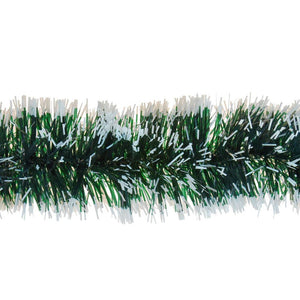 Christmas Tinsel 6inch x 2m white tips