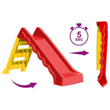 Load image into Gallery viewer, vidaXL Foldable Slide for Kids Indoor Outdoor Red and Yellow
