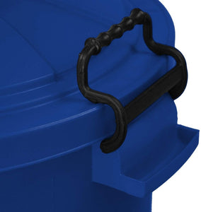 50L Heavy Duty Plastic Clip Lock Lid Bin Indoor or Outdoor Use Rubbish Bin Waste or Storage of Animal Feed