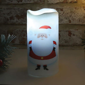 The Christmas Workshop Flameless Laser Light Candle 4 Festive Christmas Patterns