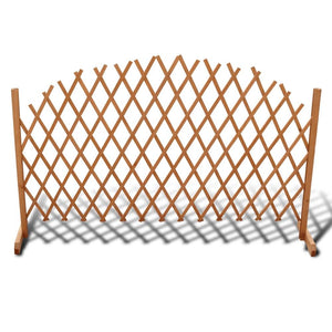 vidaXL Trellis Fence Solid Firwood 5.9'x3.3' Gray