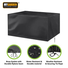Load image into Gallery viewer, Bistro Waterproof Heavy Duty Outdoor Large Garden Table Cover 210 x 75 x 80cm
